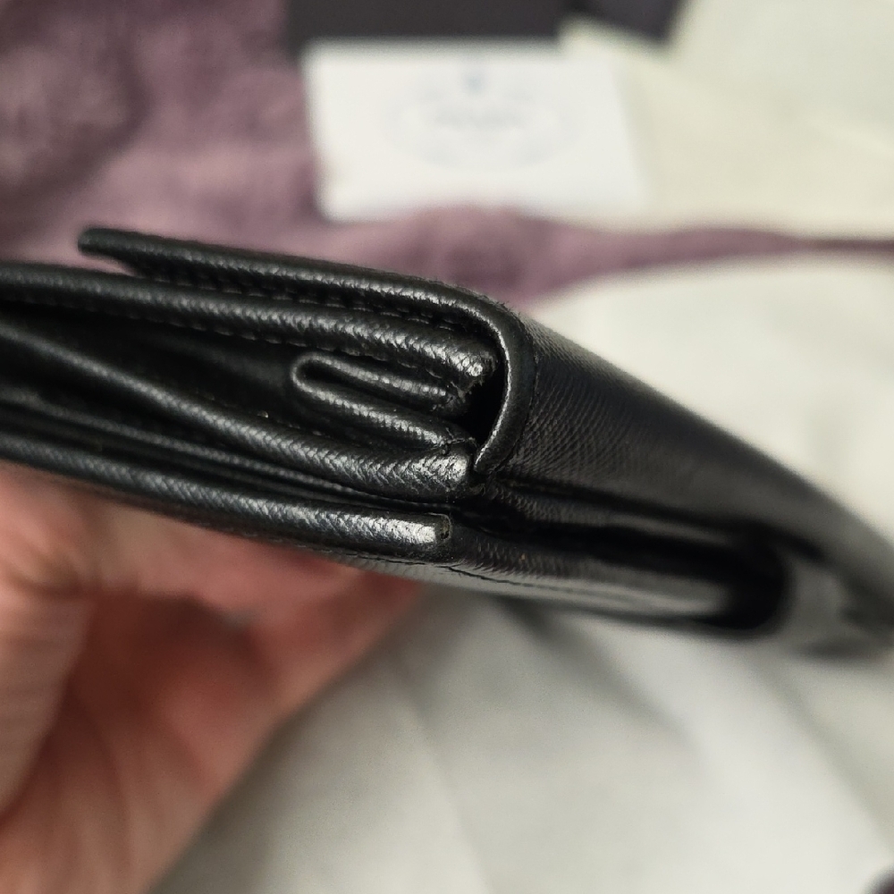 Prada Black Leather Long Wallet - Picture 11 of 11